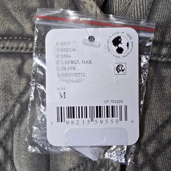 NWT Free People Juno Jacket Laurel Oak Green Boho Quilted Bomber Oversized M - Picture 13 of 14